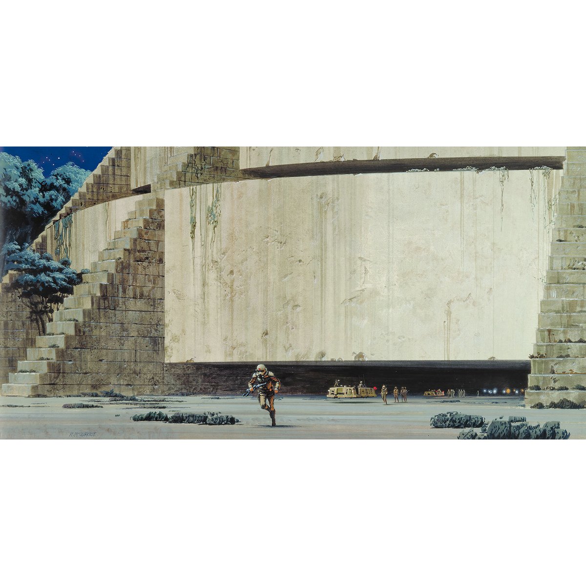 Papier peint Komar - Star Wars Classic RMQ Yavin Temple - 500 x 250 cm beige, HEXOA