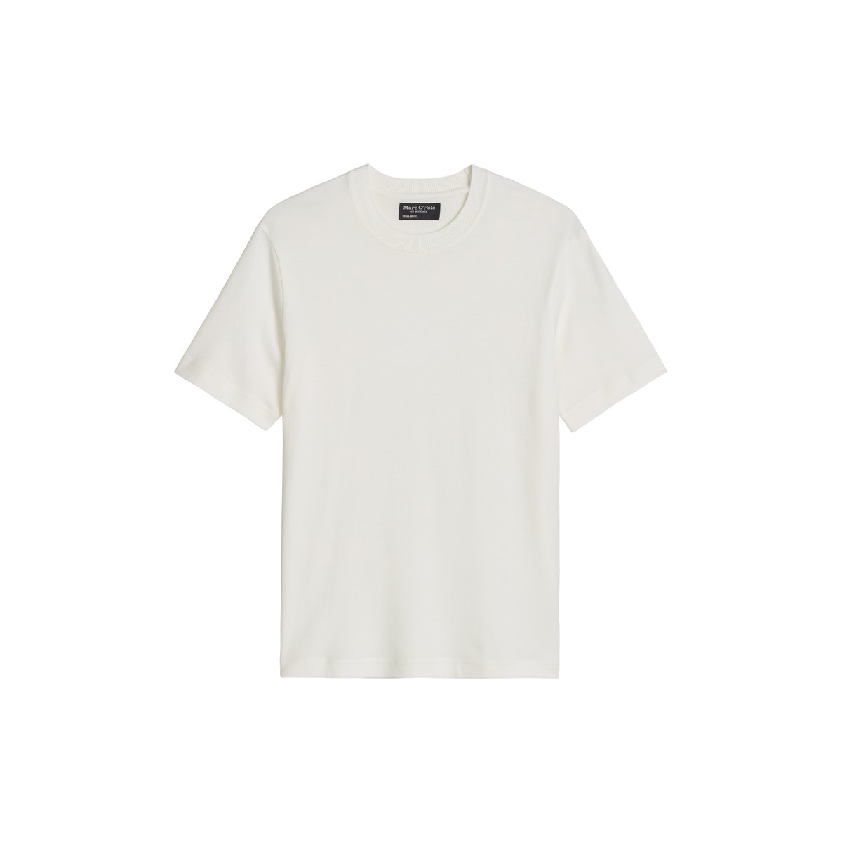 T-shirt coupe classique en jersey de coton bio léger blanc, MARC O'POLO