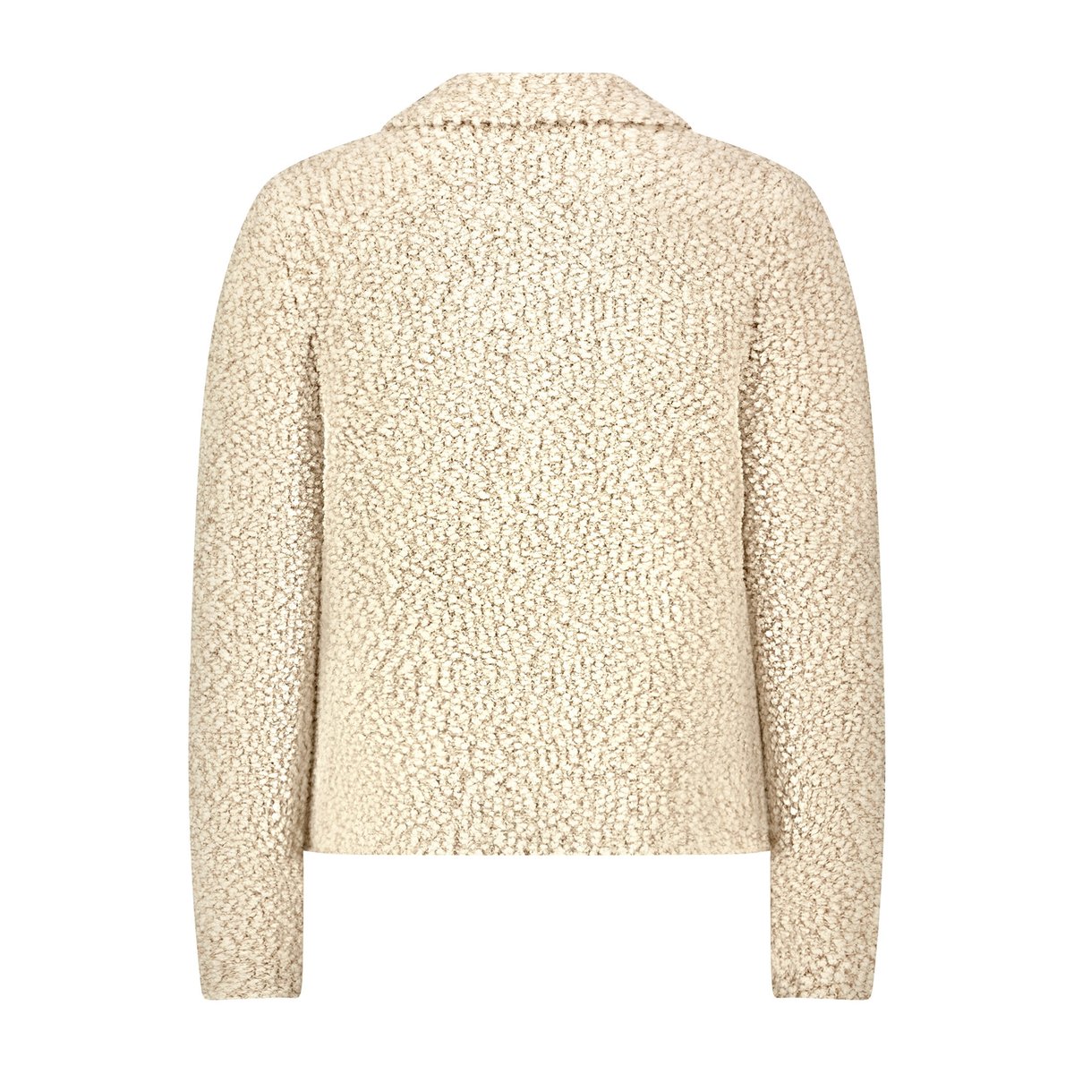 Cardigan en maille à col beige, CARTOON
