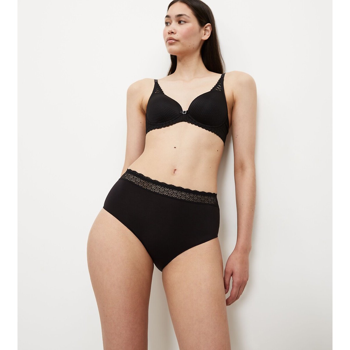 Lot de 2 Culottes midi FEEL OF MODAL noir, TRIUMPH