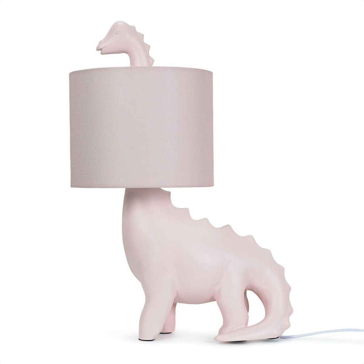 Dinosaur Table Lamp with Shade in Pink pink, SO'HOME