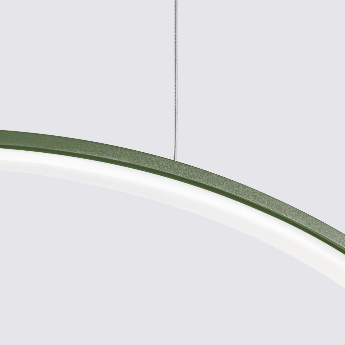 Suspension Aluminium Vert Olive LED 1 Rio vert olive, EDEN