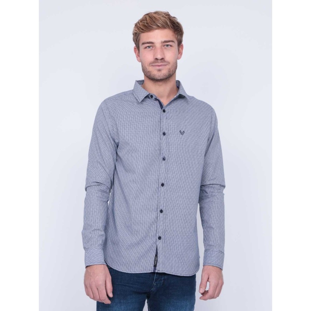 Chemise Manches Longues Trikmo bleu marine, RITCHIE