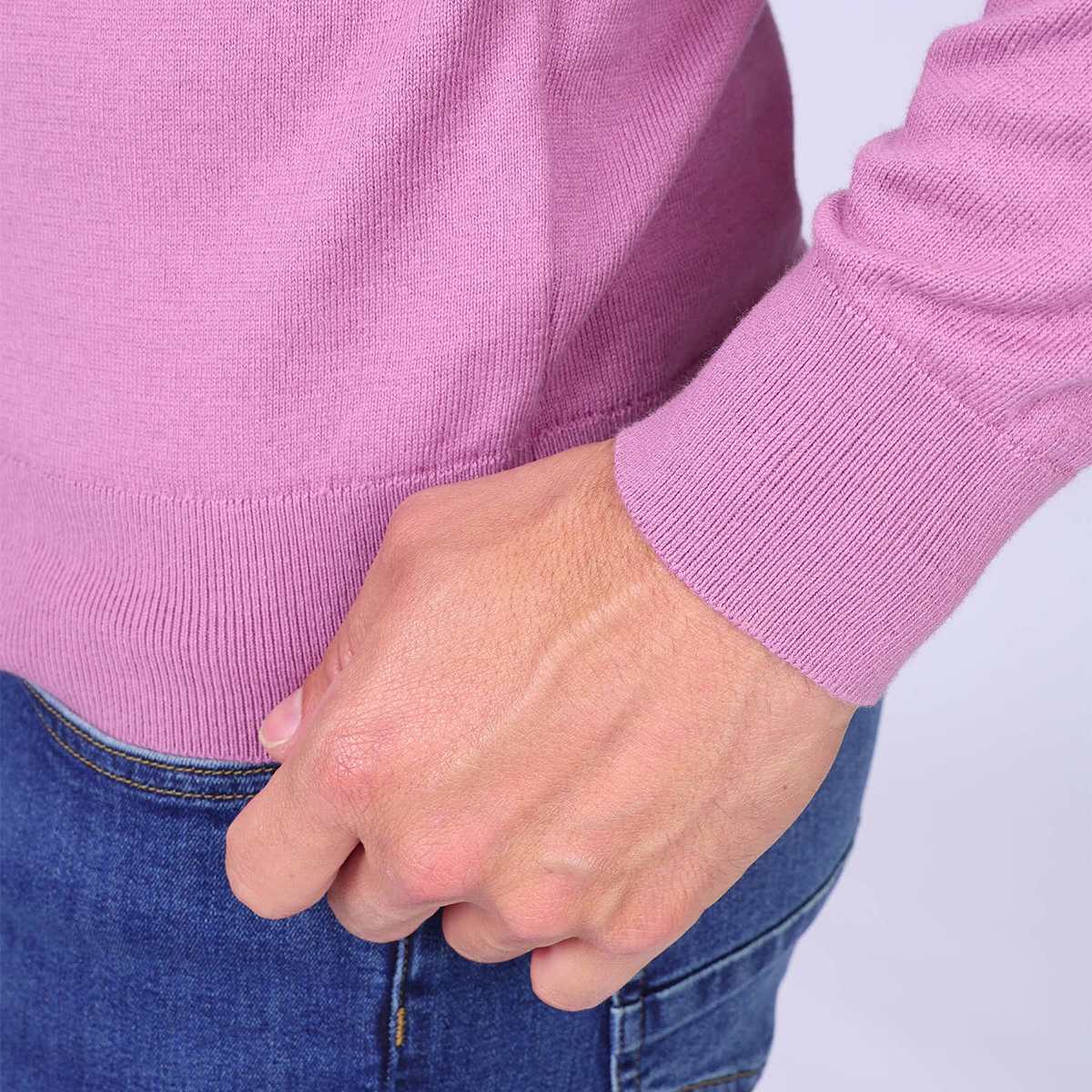 Pull Erwann mauve, MISE AU GREEN