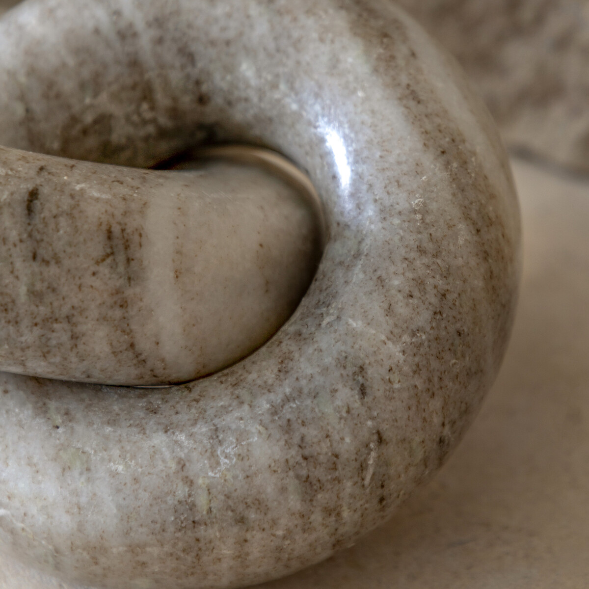 Avila Decorative Marble Circle Link yellow, ÉDITÉ