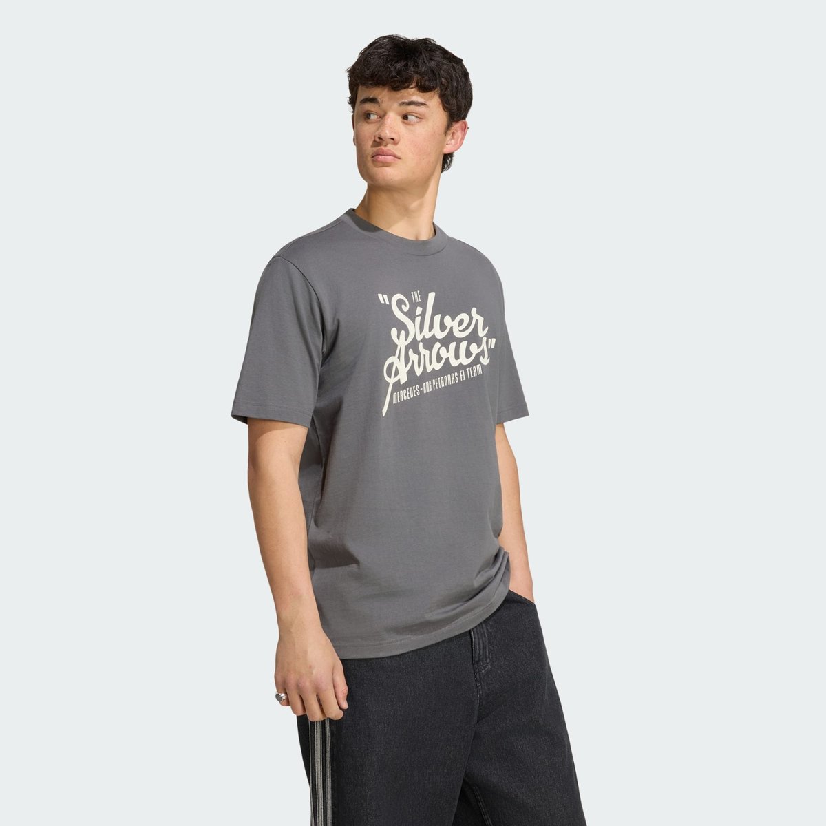 T-Shirt De L’équipe De Formule 1 Mercedes - Amg Petronas Flèches D’argent 03 Hommes granite / off white, adidas Performance