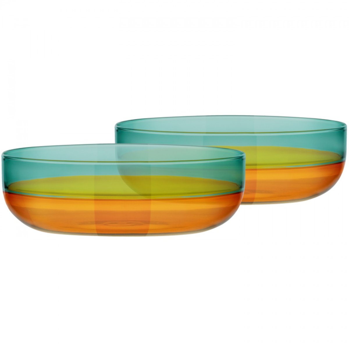 Lot de 2 coupelles en verre bleu, REMEMBER