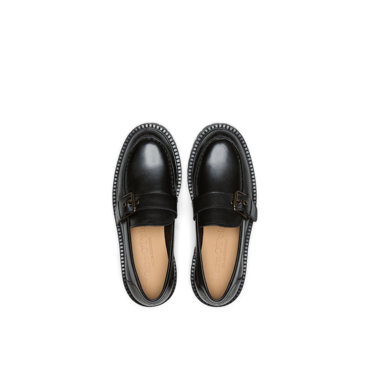 Mocassins modèle Phia avec semelle extérieure robuste et profilée noir, MARC O'POLO