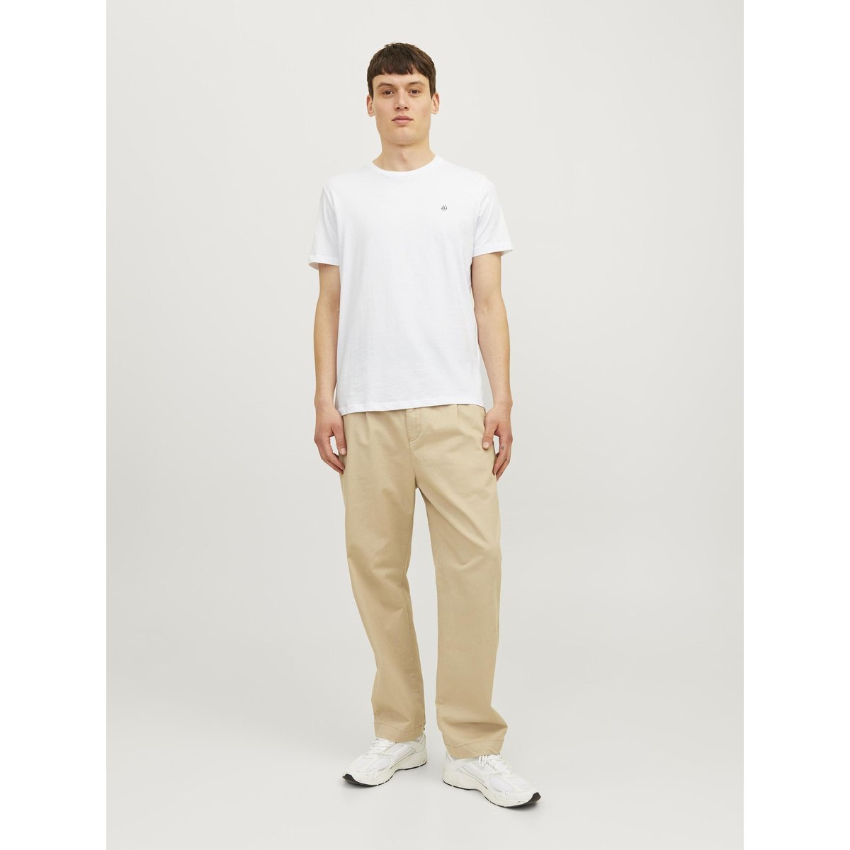 Pack de 5 t-shirts gris+noir+marine+blanc+olive, JACK & JONES