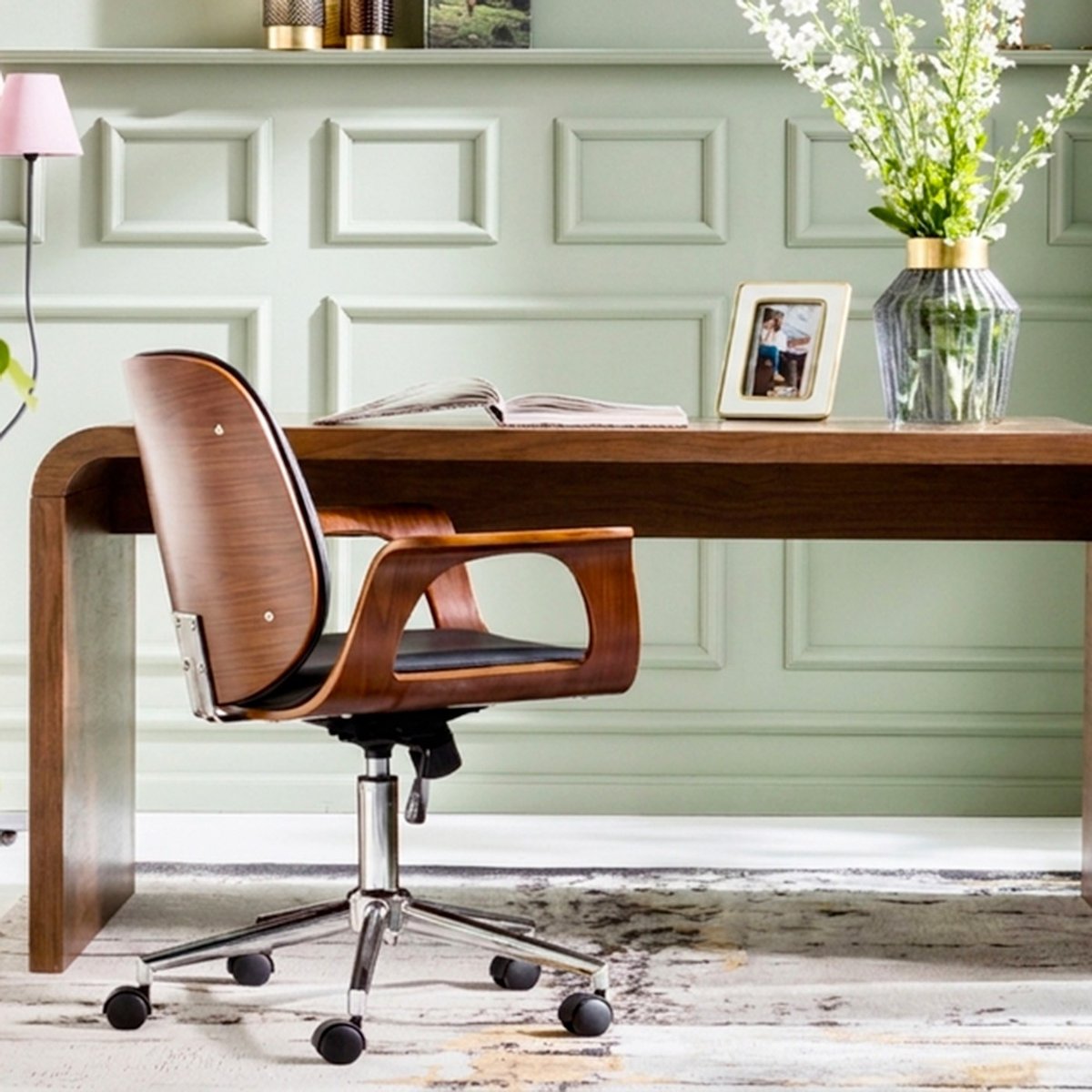 Bureau, CLUB noyer, KARE DESIGN