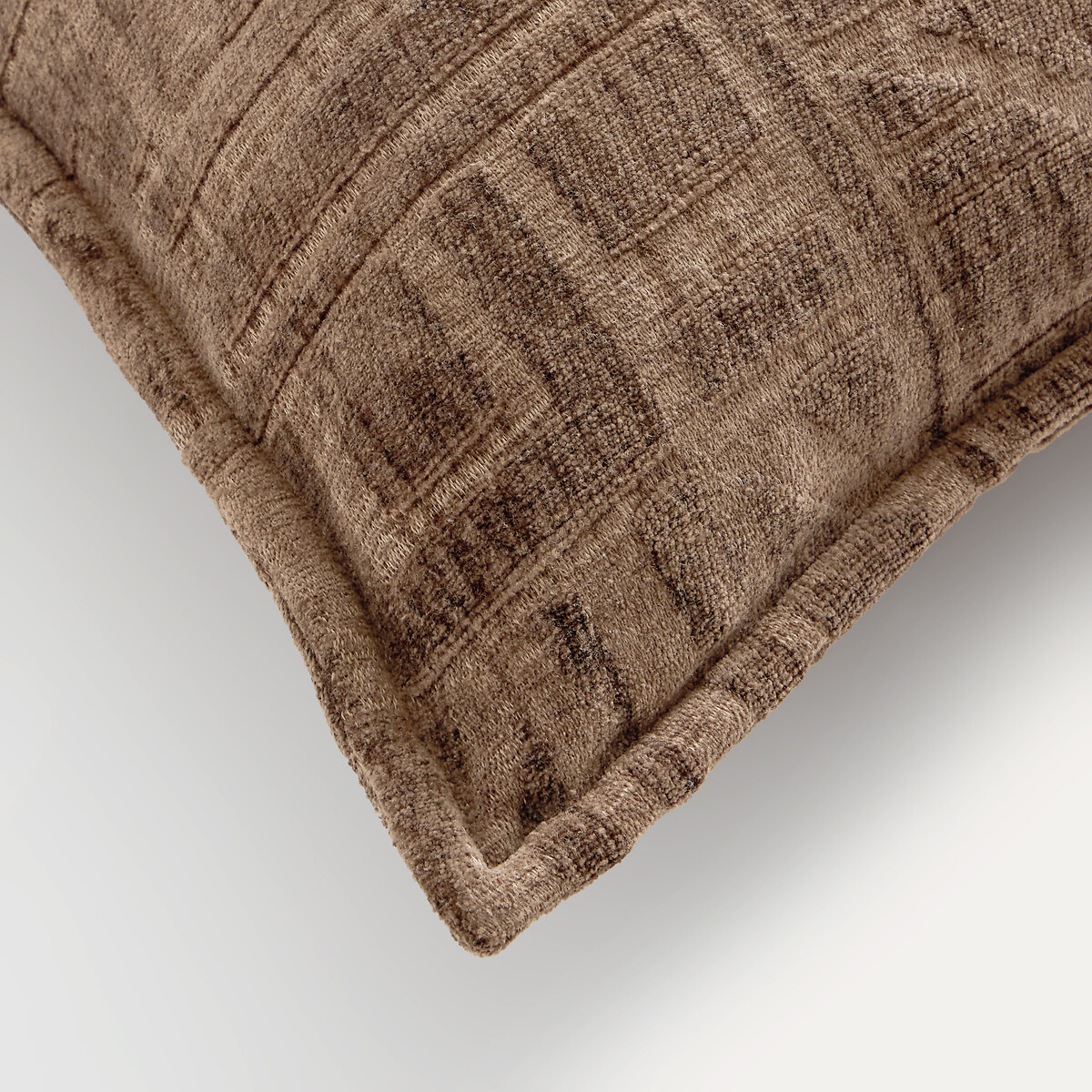 Kussenhoes van Jacquard chenille, Hesper taupe , AM.PM