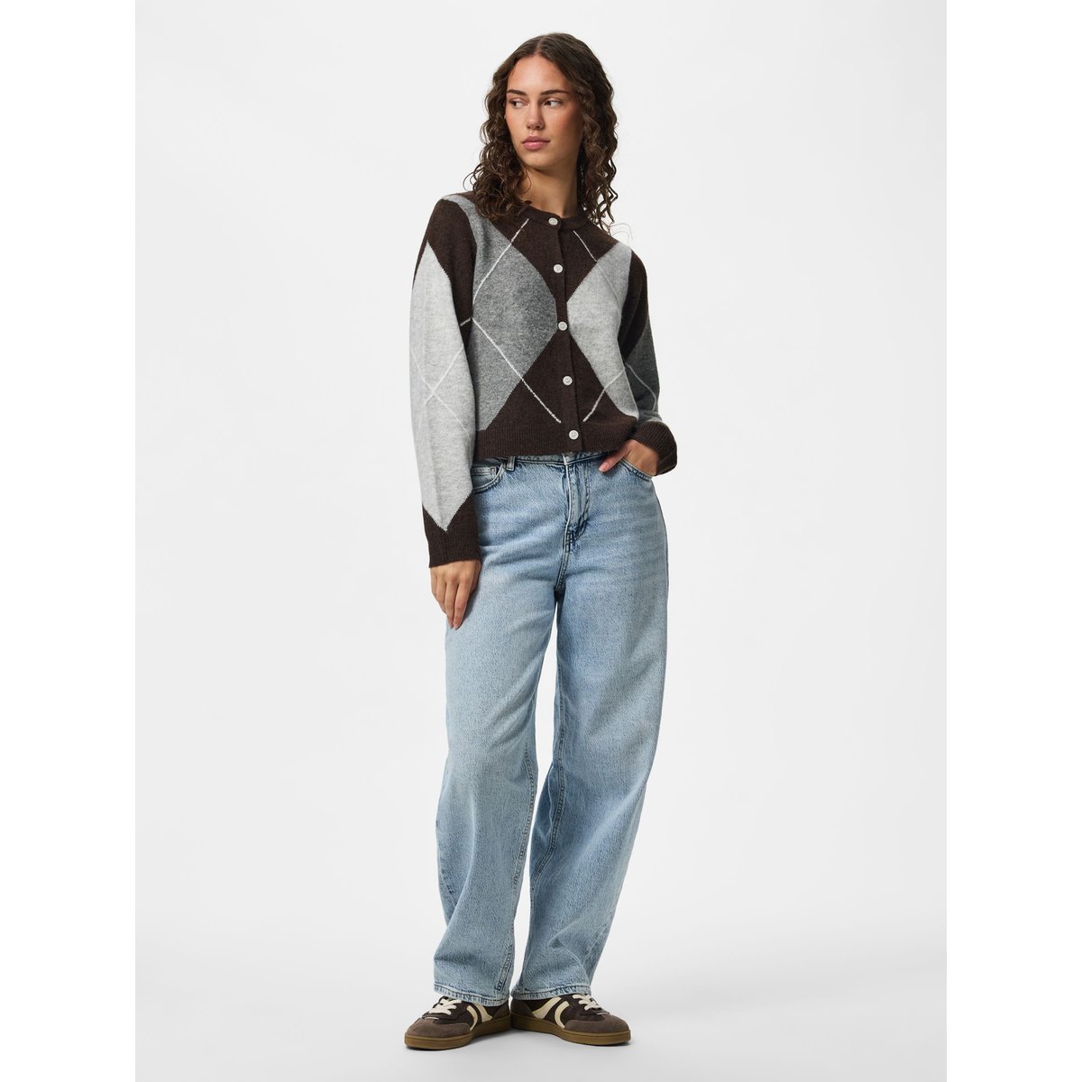 Cardigan En Maille marron - hot fudge1, PIECES
