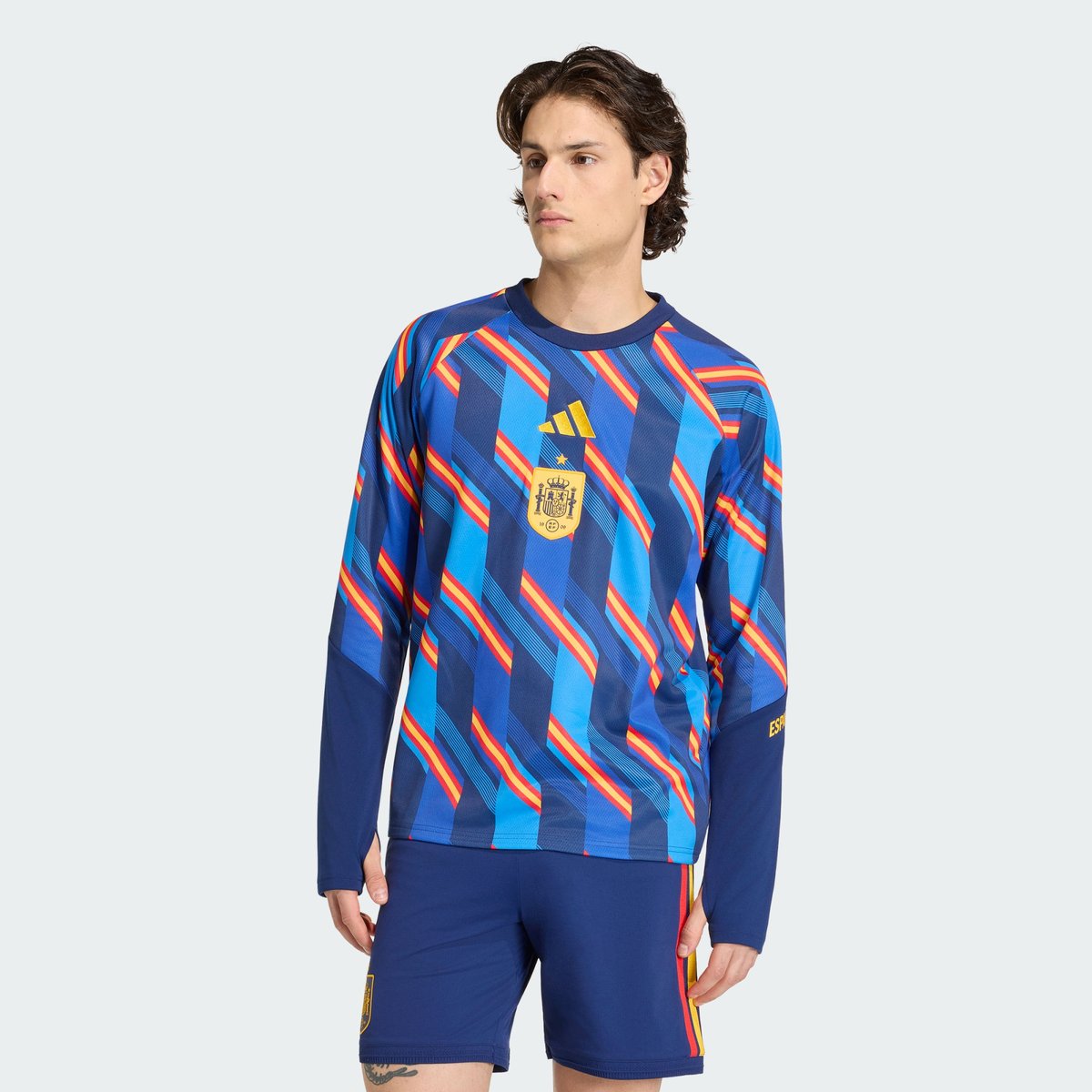 Haut D’échauffement Pré-Match Domicile Espagne 26 Haut D’échauffement Pré-Match Domicile Espagne 26 dark blue, adidas Performance