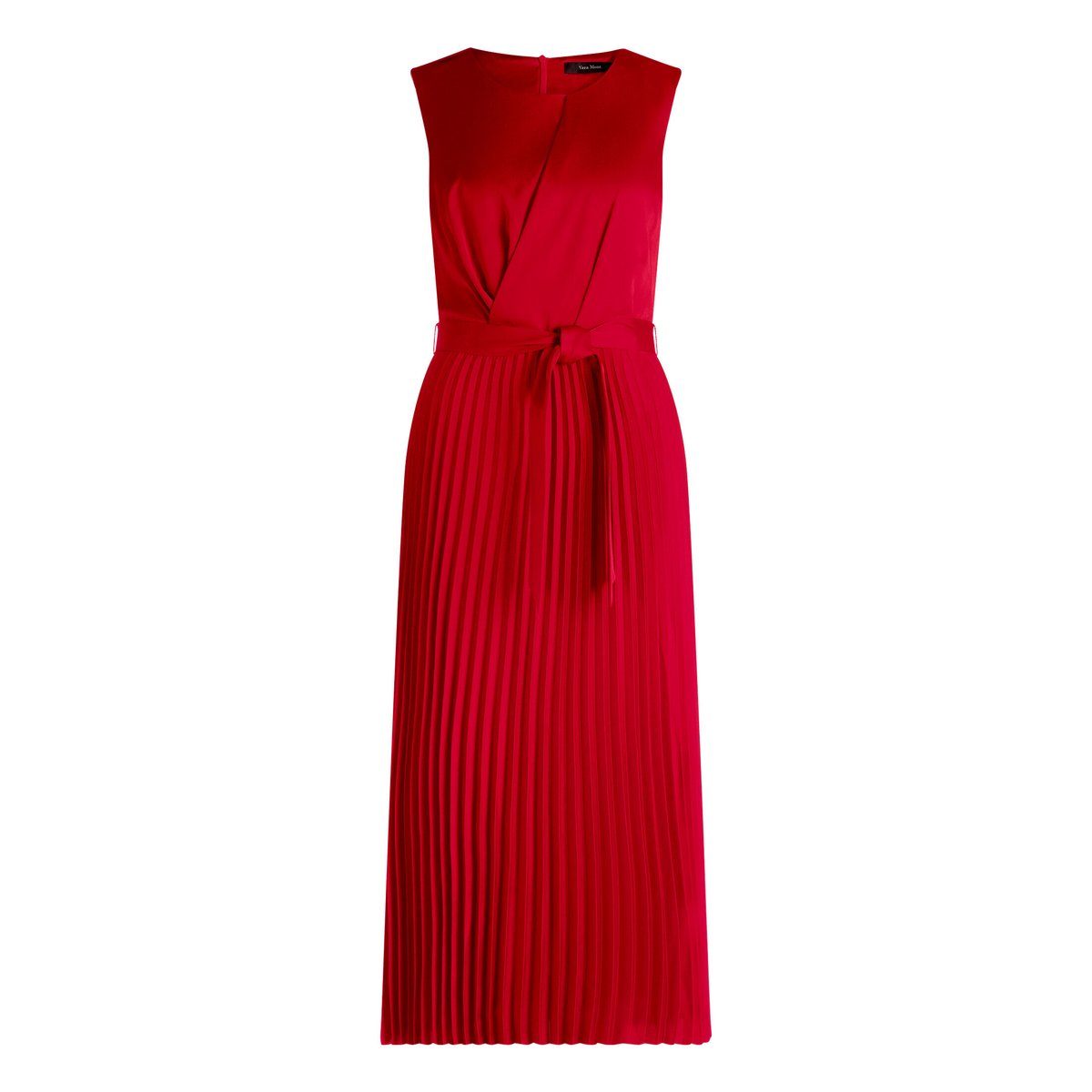 Robe de cocktail à plis red rose, VERA MONT