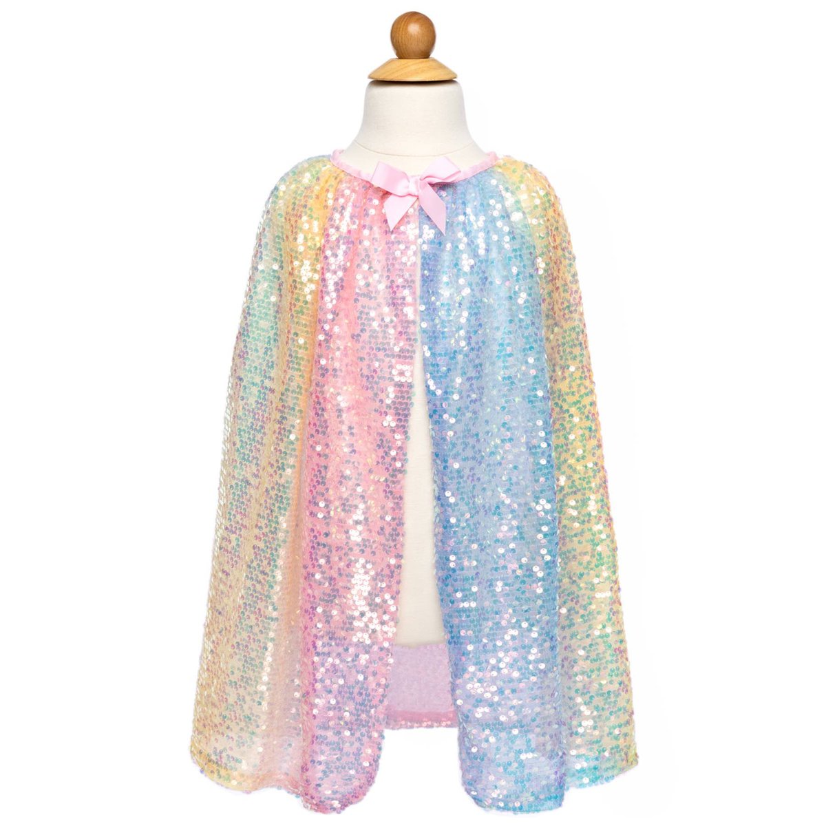 Déguisement enfant cape à sequins pastel multicolore, GREAT PRETENDERS