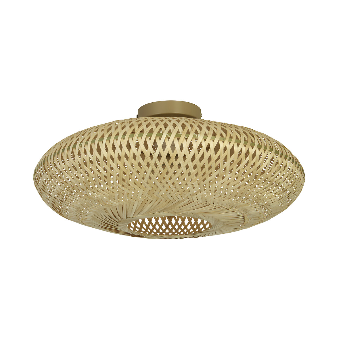 Blanca Rattan Flush Ceiling Light natural, SO'HOME