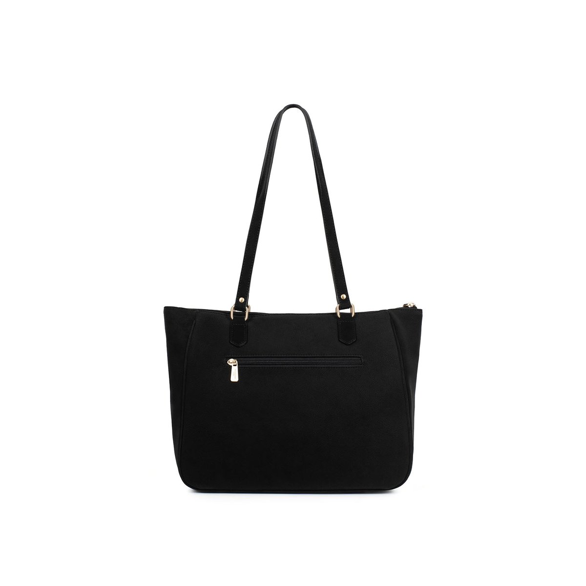 Sac cabas porté épaule EVE noir, HEXAGONA