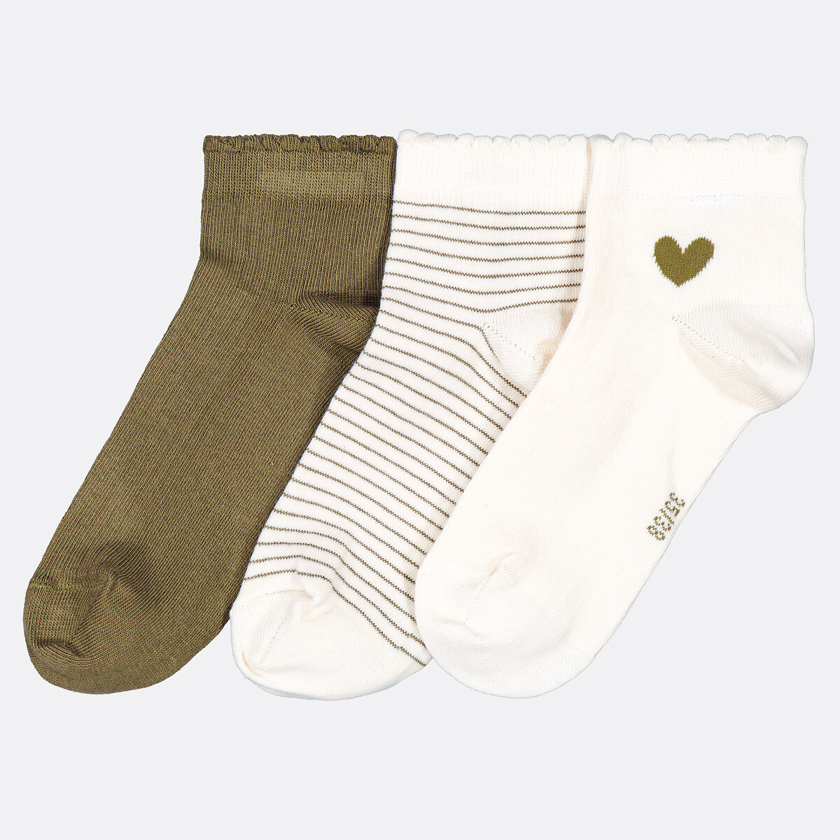 Set van 3 paar sokken bedrukt, LA REDOUTE COLLECTIONS