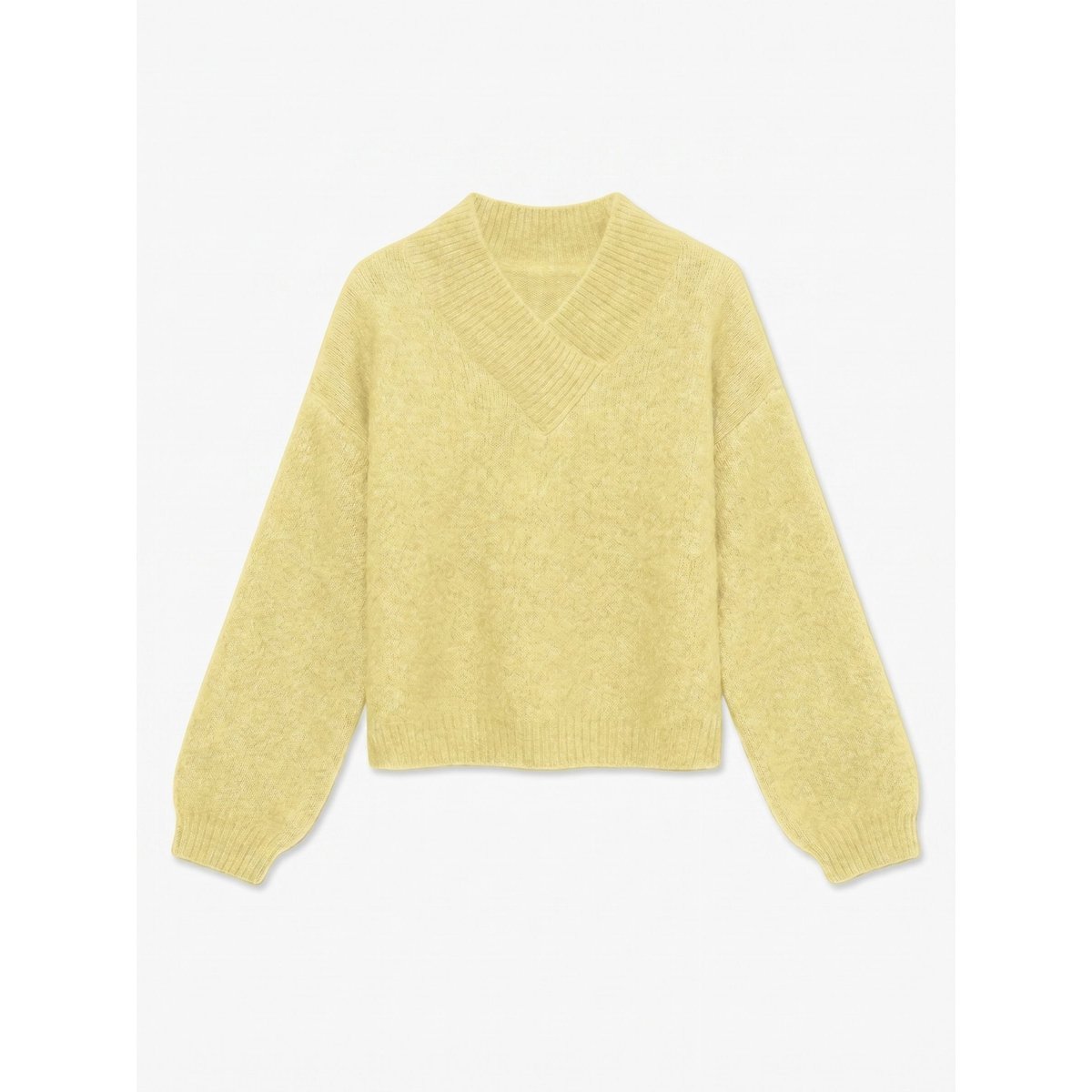 Pull En Maille jaune - lemonade 1, VERO MODA