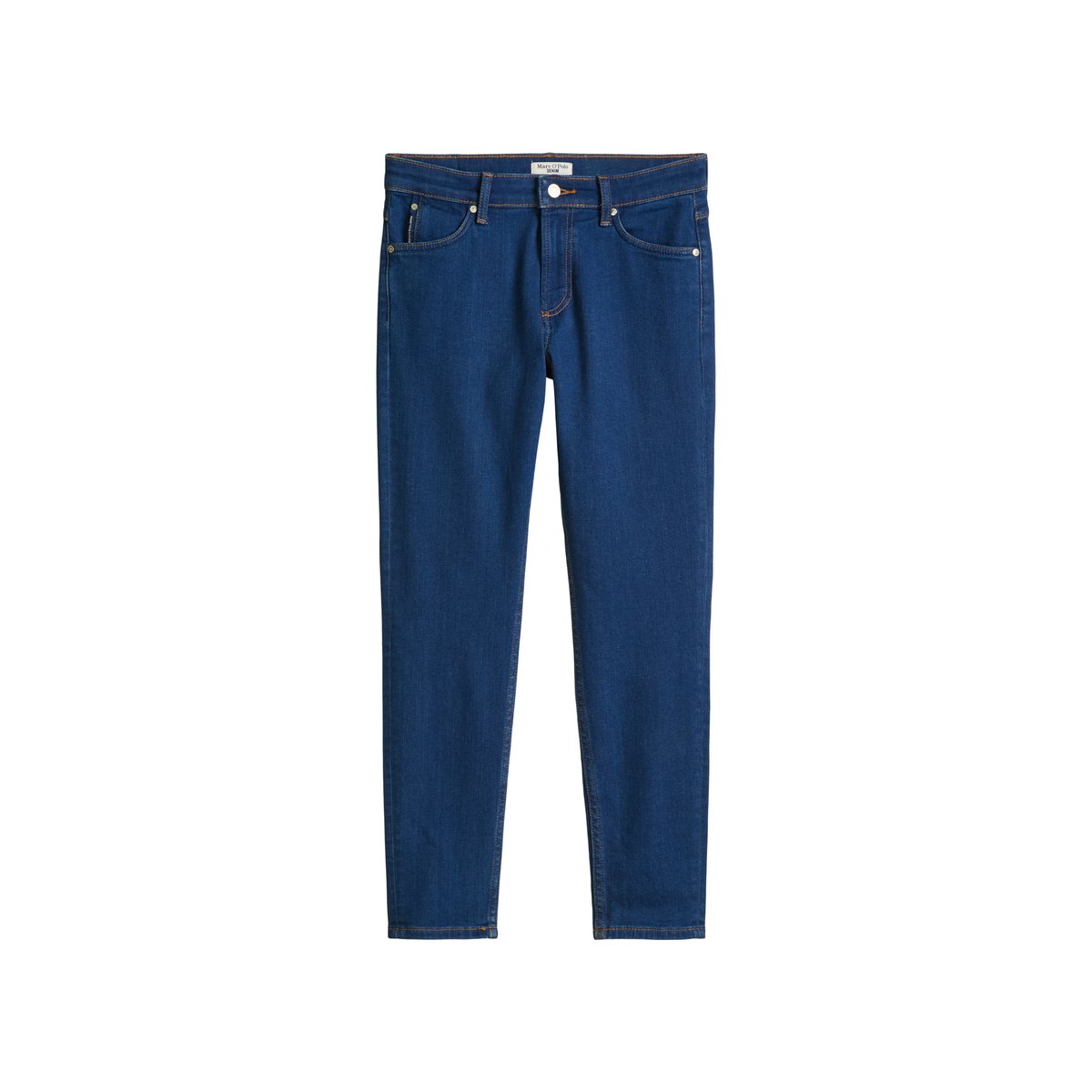 Jeans modèle Kaj skinny cropped en coton stretch épuré bleu clair, MARC O’POLO DENIM