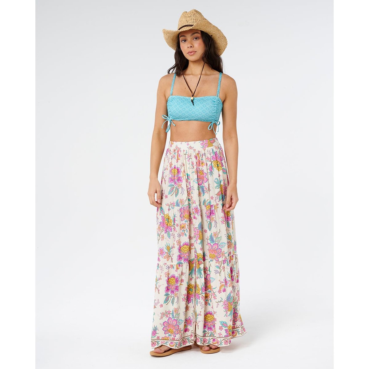 Jupe maxi boutonnée Half Moon Bay multico, RIP CURL