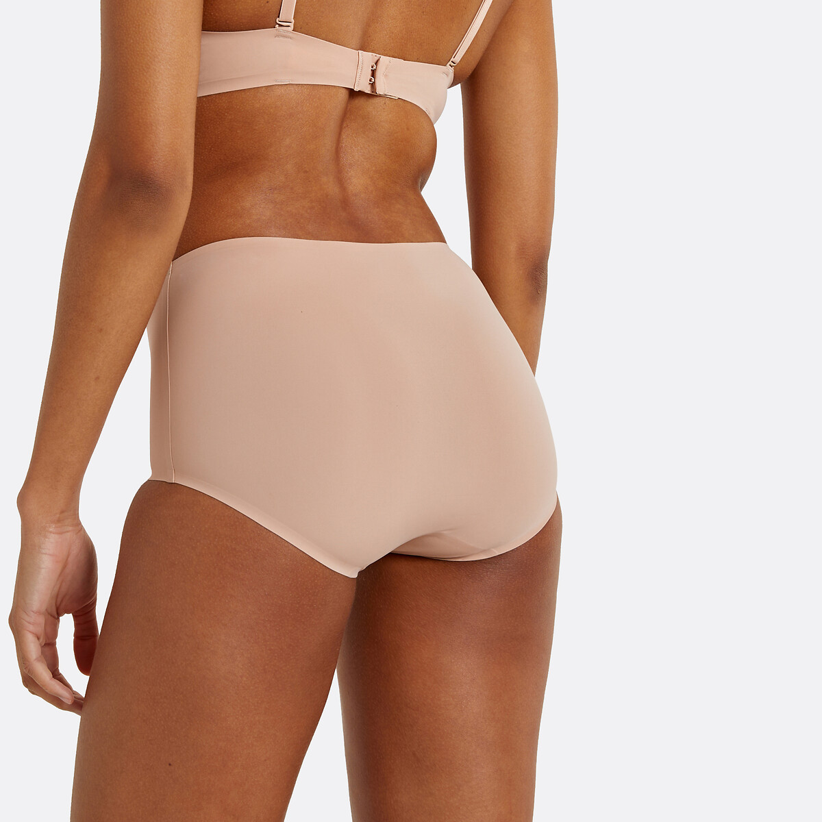 Lot de 2 culottes hautes en microfibre-Invisible peau, LA REDOUTE COLLECTIONS