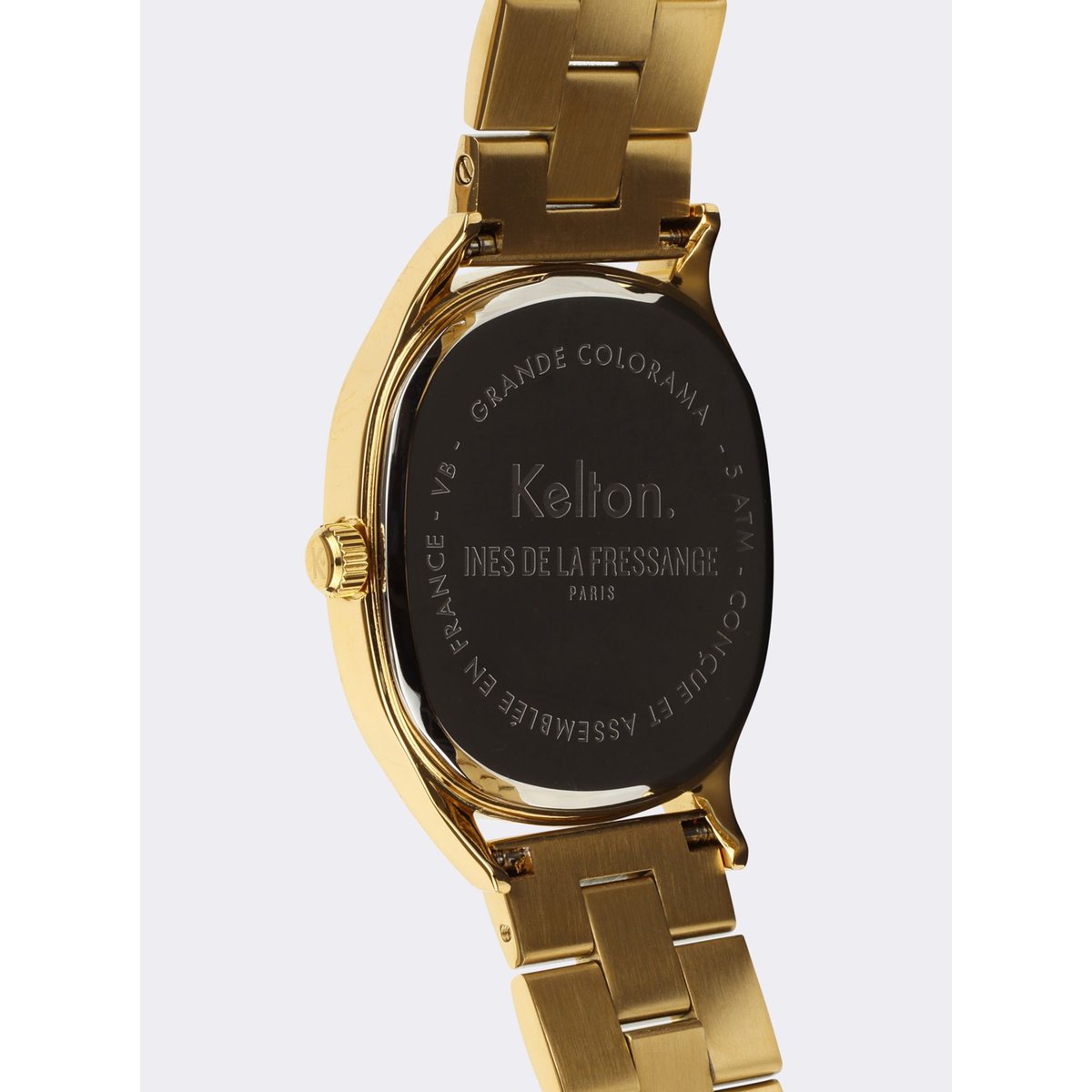 Montre grande colorama kelton x ines de la fressange paris jaune, INES DE LA FRESSANGE PARIS
