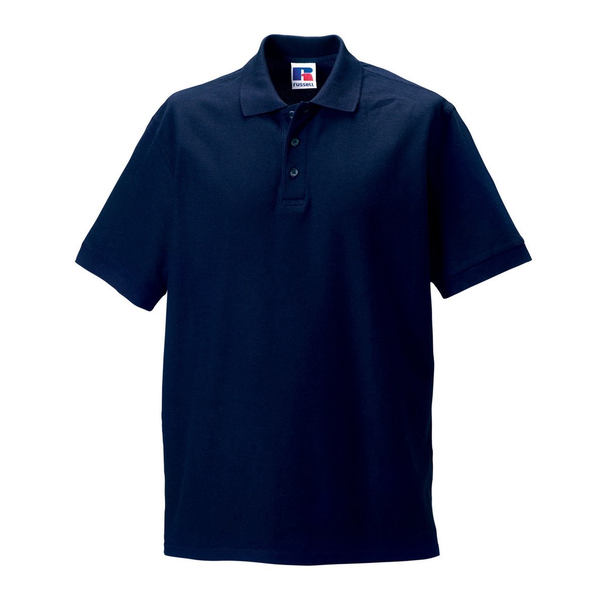 Polo manches courtes en coton ULTIMATE CLASSIC bleu marine, RUSSELL
