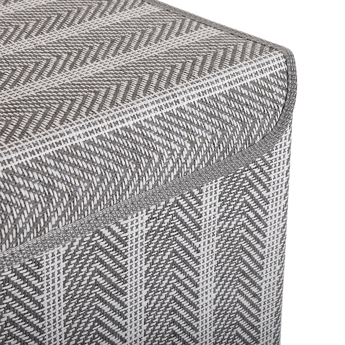 Panier à linge gris 35x35x53cm gris, VERSA