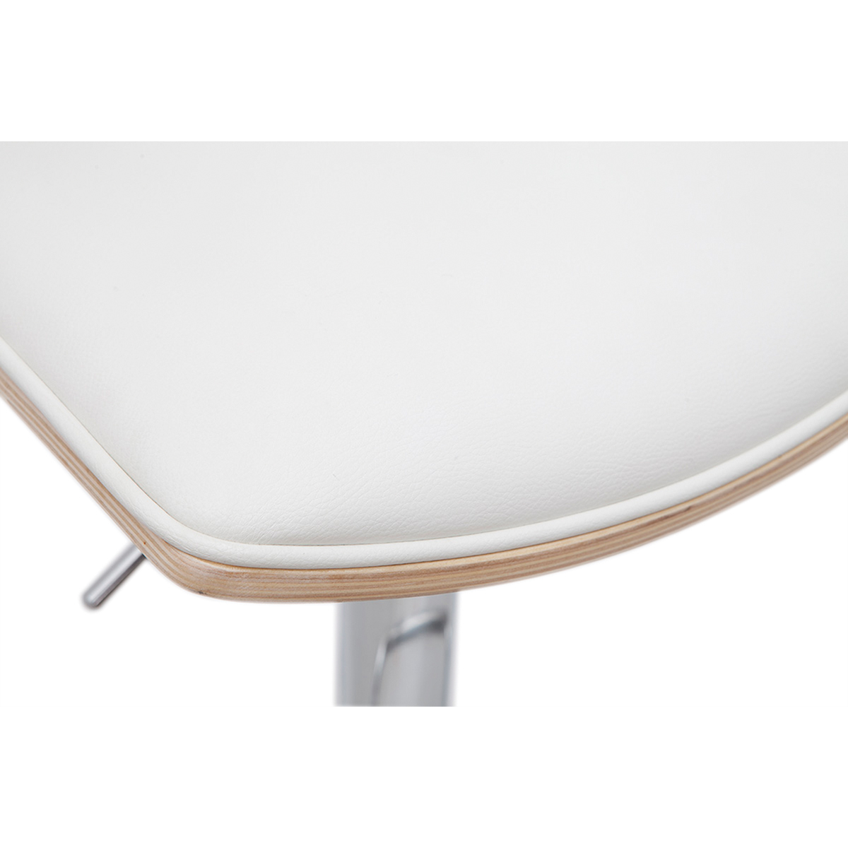 Tabourets de bar design réglables (lot de 2) VASCO blanc, MILIBOO