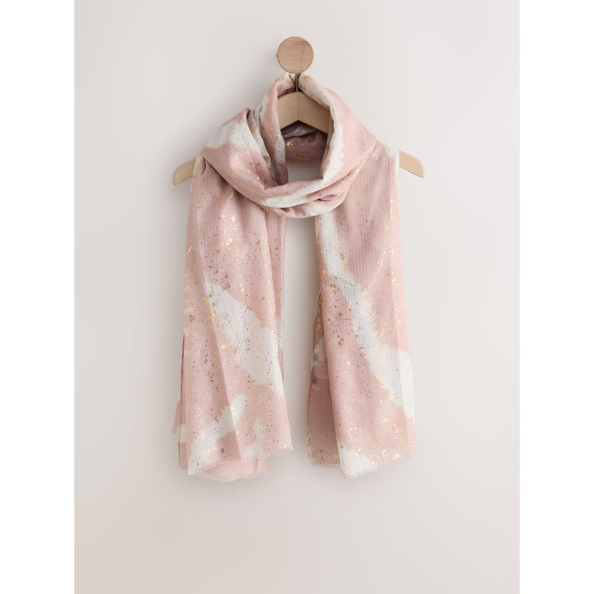 Écharpe légère feuille de marbre rose, NEXT