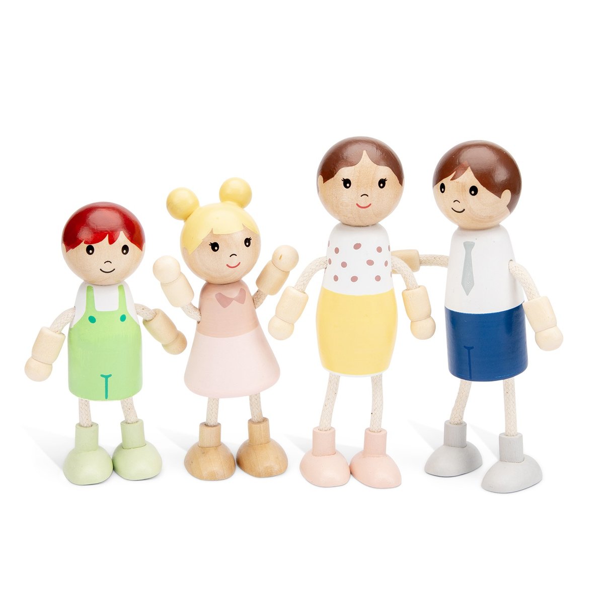 Poupées miniatures en bois beige, NEW CLASSIC TOYS