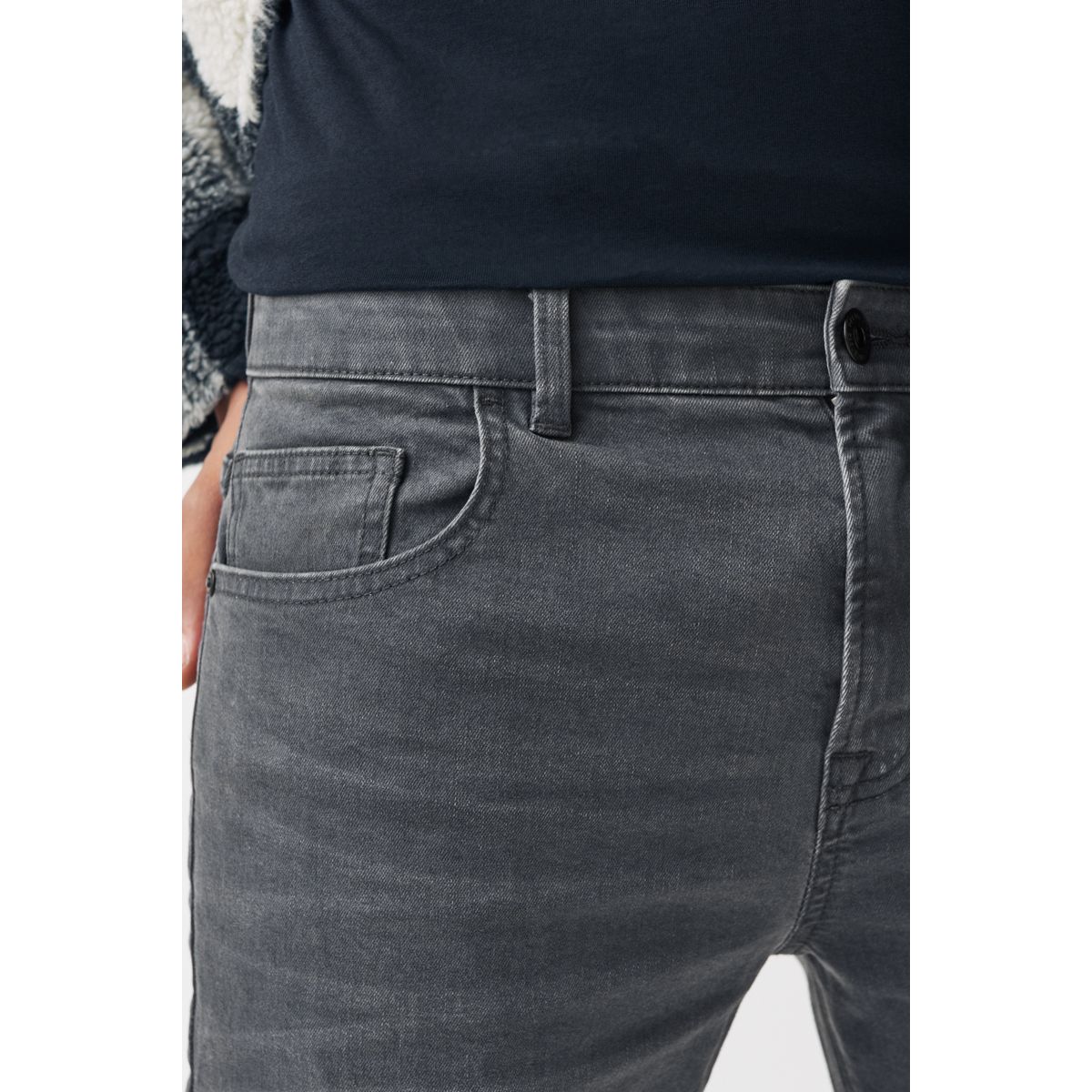 Jean Stretch Indispensable - Coupe Slim gris délavé, NEXT