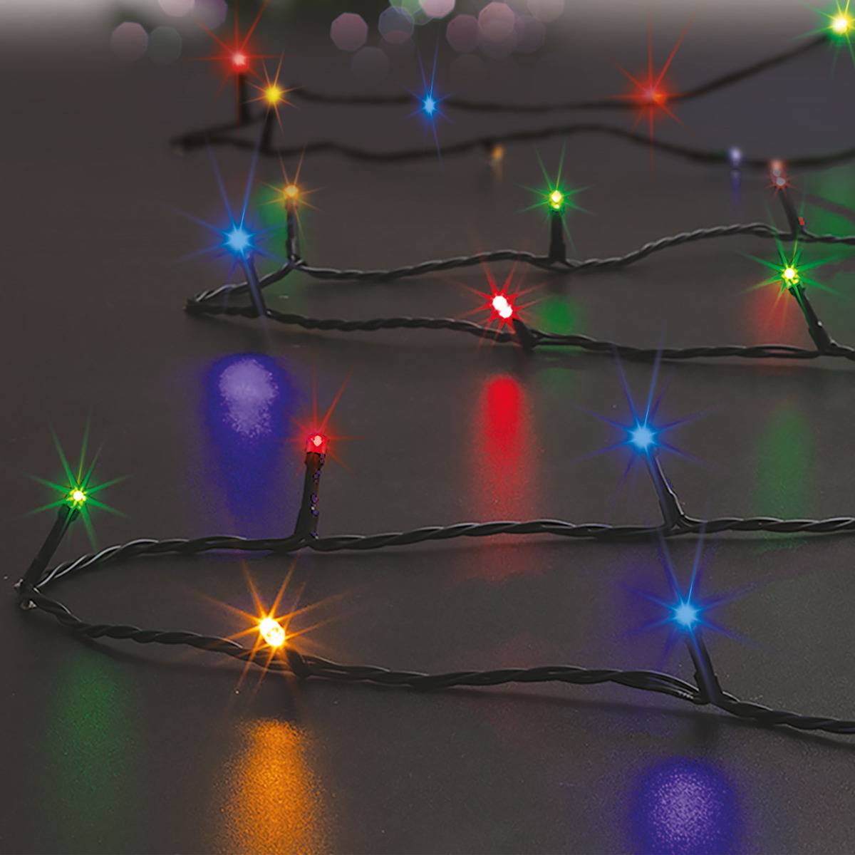 Guirlande lumineuse Technobase 96 LED multicolored, FEERIC LIGHTS & CHRISTMAS