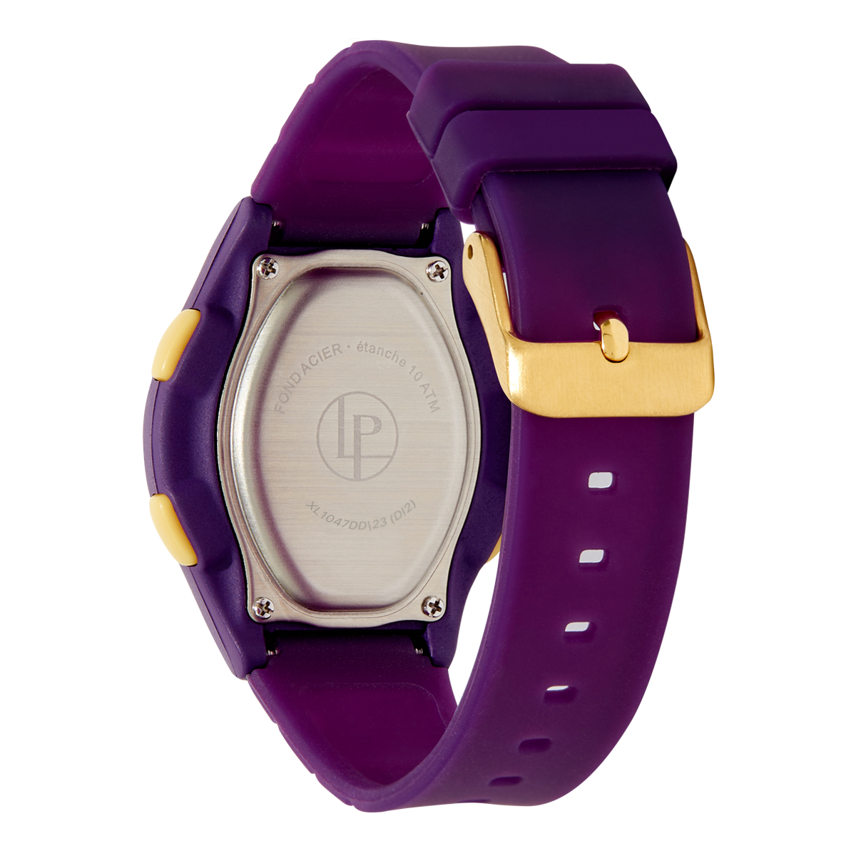 Montre Digital GABY violet doré violet, LOUIS PION