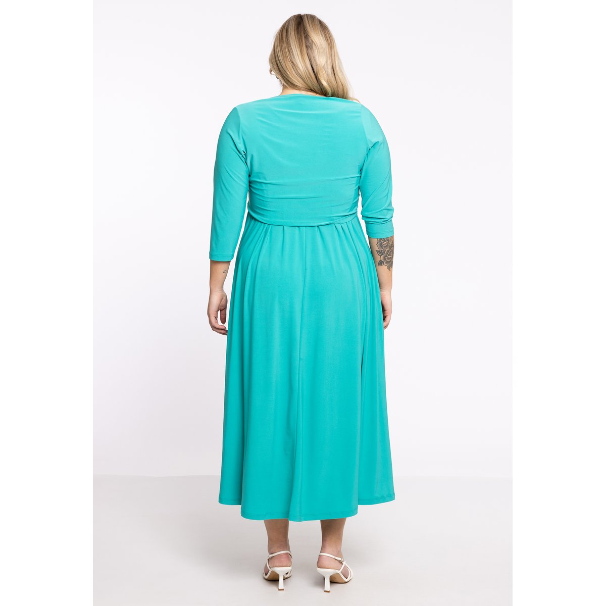 Boléro avec manches longues turquoise, YOEK