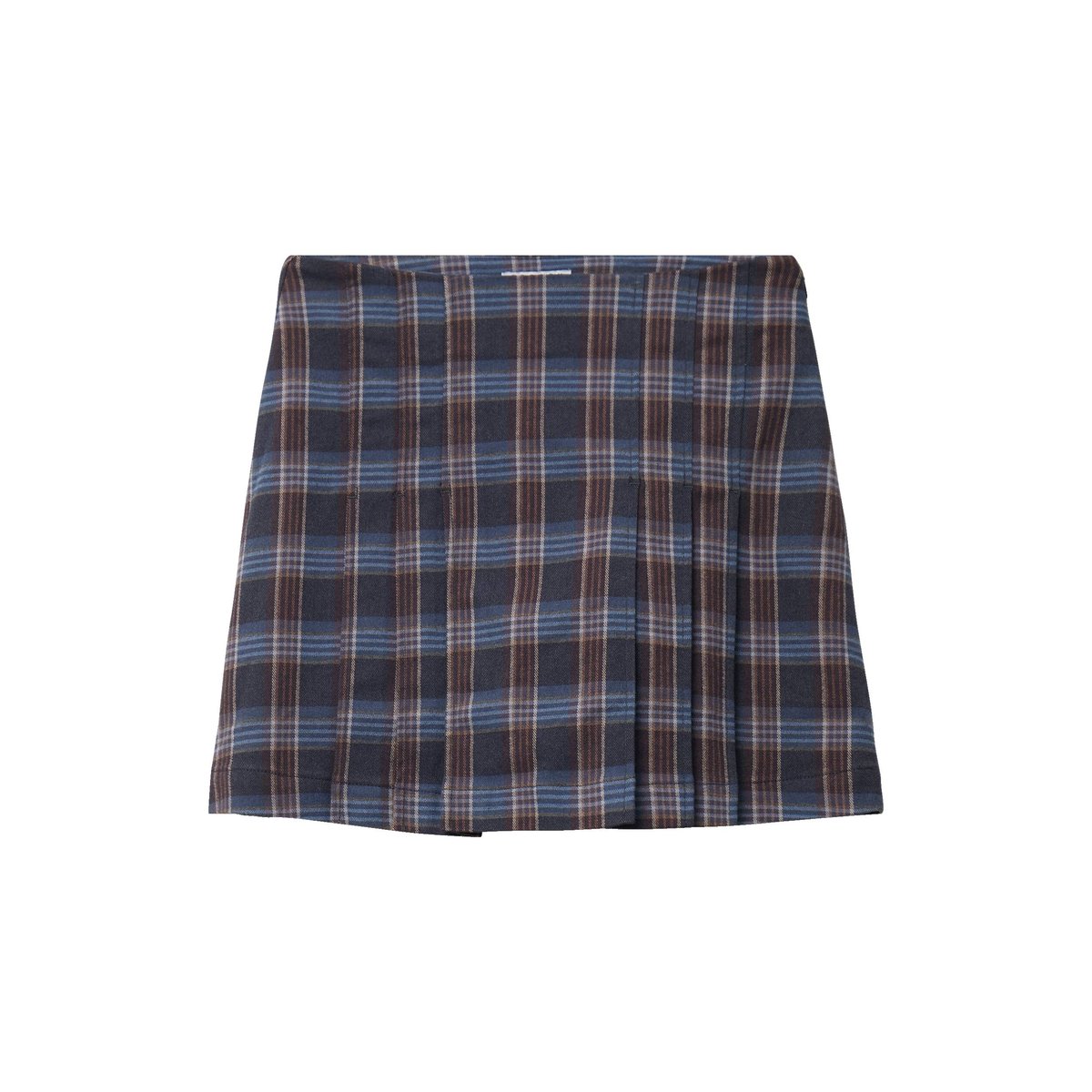 Mini-jupe doublée bleu gris, BONOBO