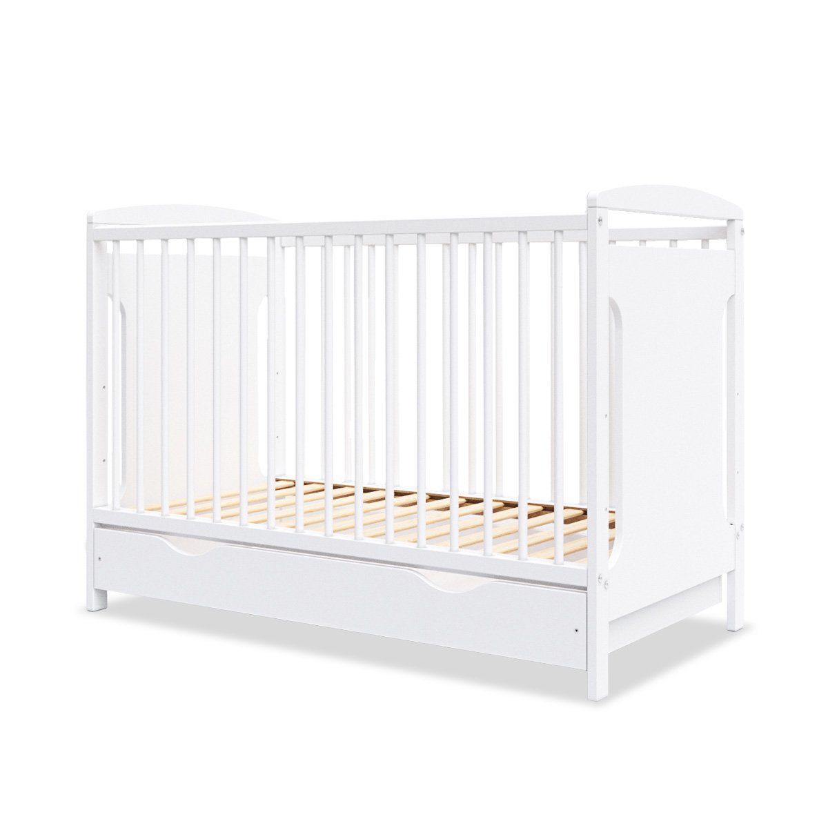 Lit bébé évolutif Margot - Design sobre - Grandit avec l'enfant blanc, MINEA
