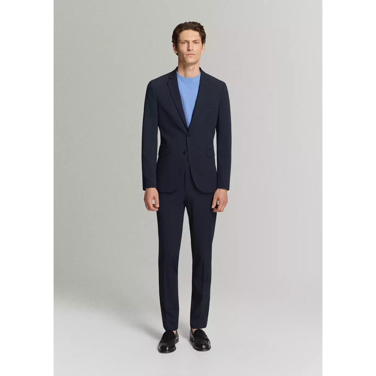 Veste costume París super slim-fit bleu marine foncé, MANGO MAN