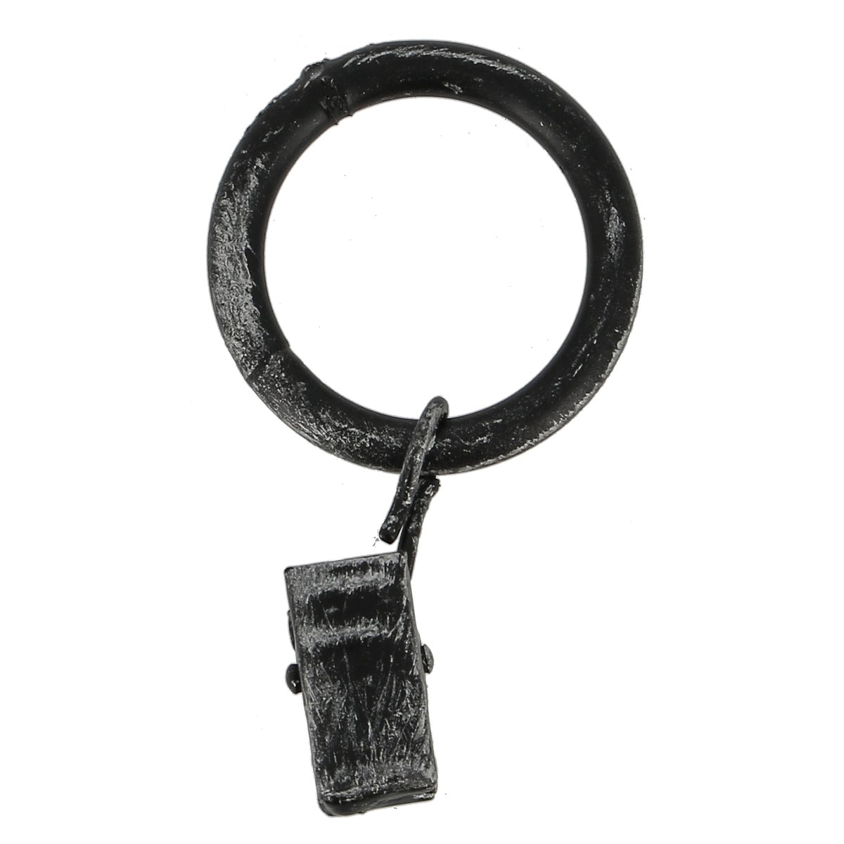 Lot de 6 anneaux à pince D40 mm argent, MOBOIS