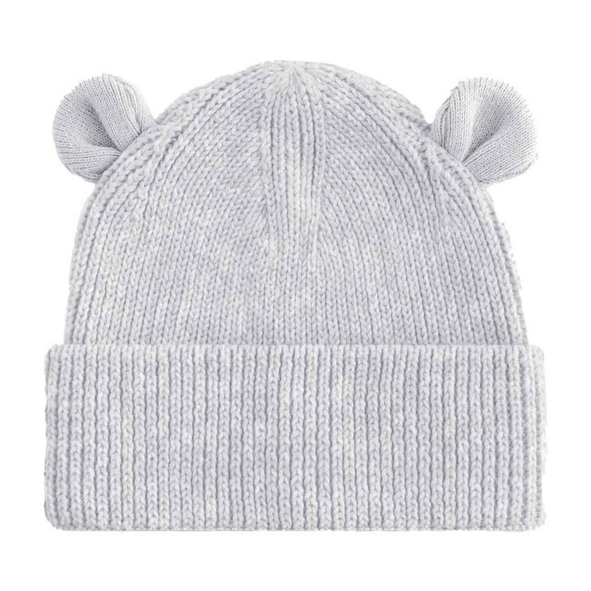Bonnet motif/style ours gris clair, BEECHFIELD