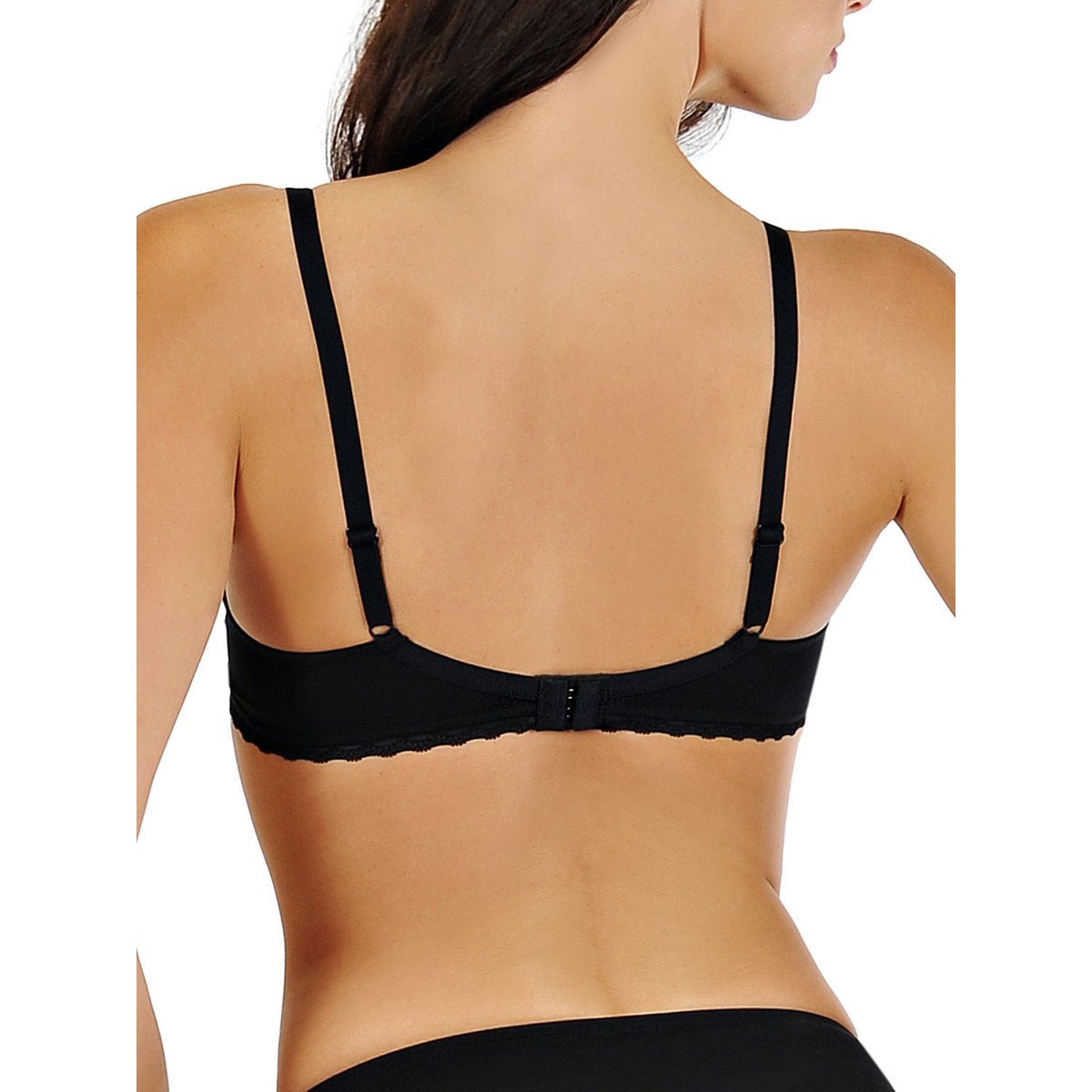 Soutien-gorge coton préformé Anja noir, LISCA