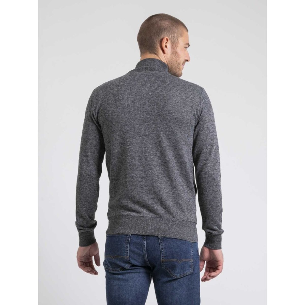 Gilet Zippé Col Montant Lumoray gris, RITCHIE