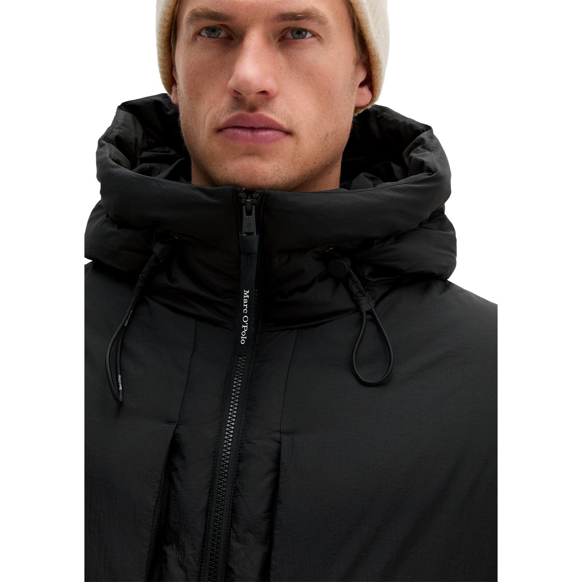 Doudoune matelassée style décontracté léger et hydrofuge noir, MARC O'POLO