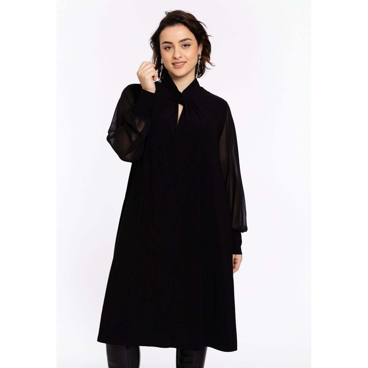 Robe coupe ample noir, YOEK