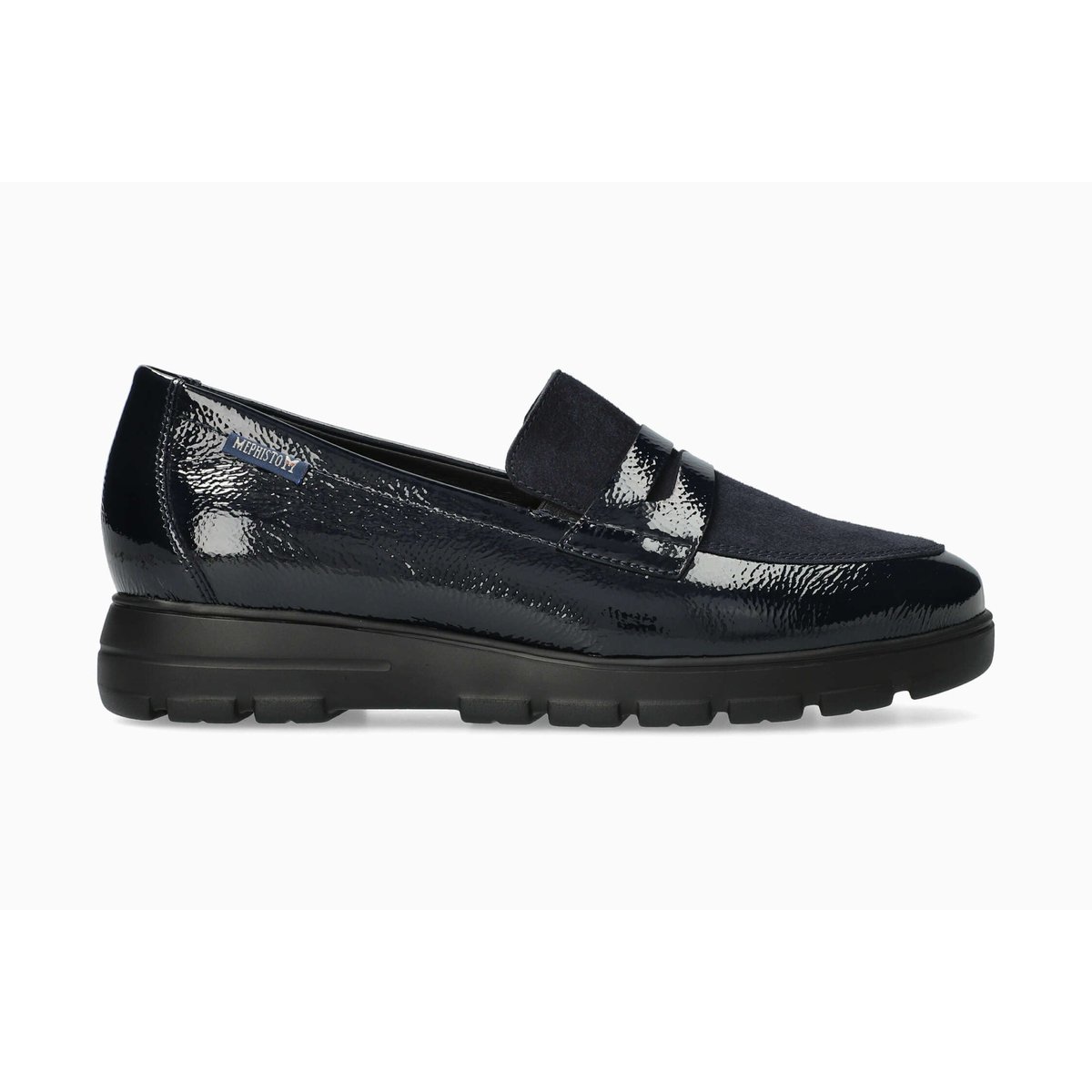 Mocassins en cuir CARIMA bleu 514, MEPHISTO