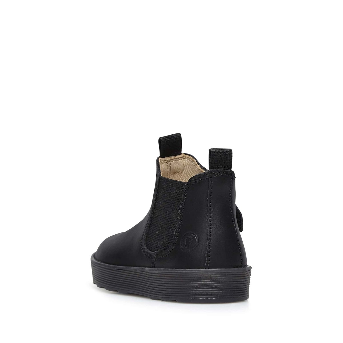 Bottines Beatle En Cuir De Veau Lamé Tarbell noir, FALCOTTO