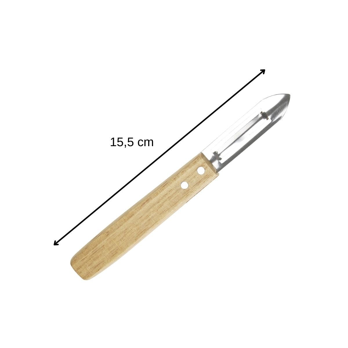 Ensemble de 2 Eplucheurs Econome Nature inox|bois, NIROSTA