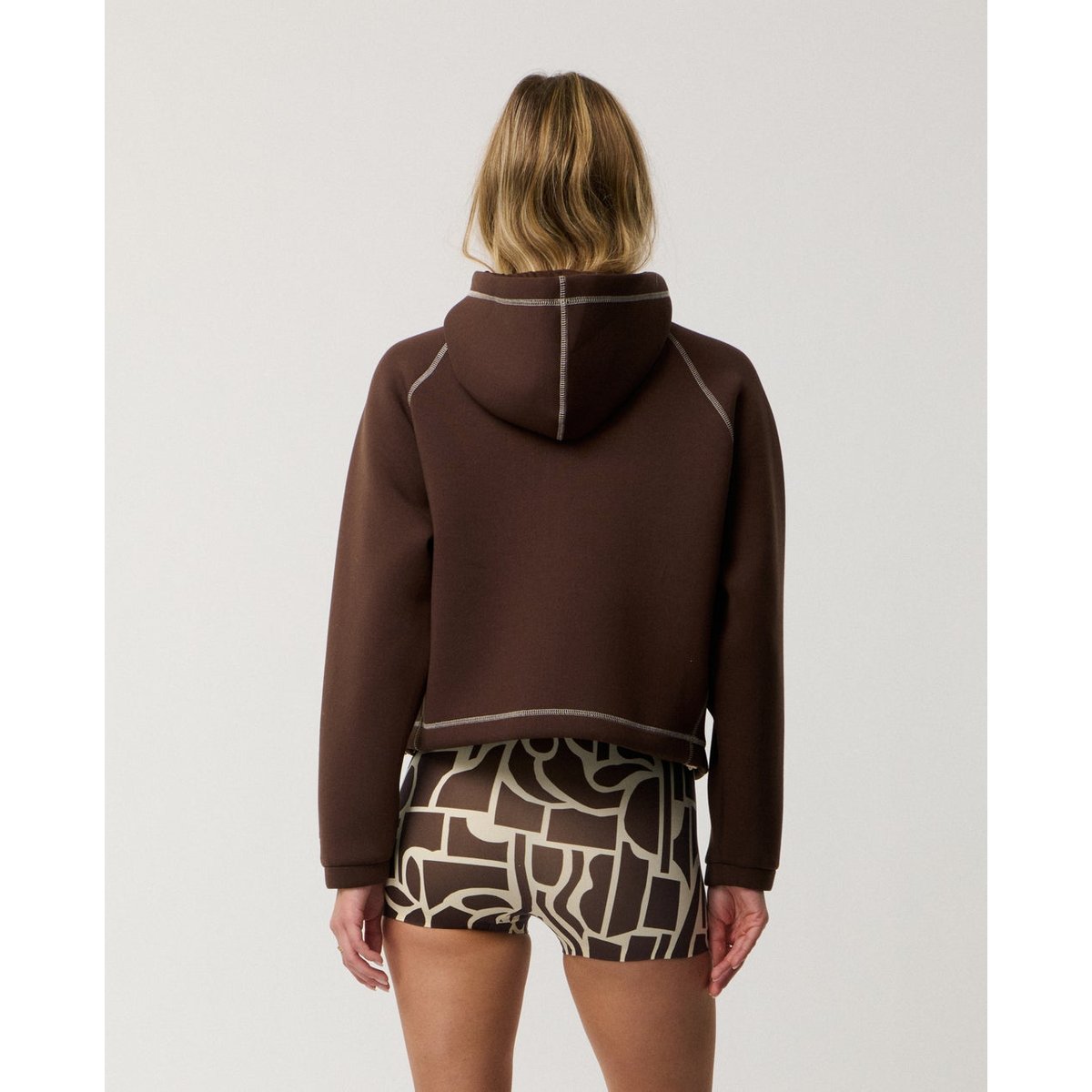 Sweat SEARCH SERIES Scuba ZIP marron foncé, RIP CURL