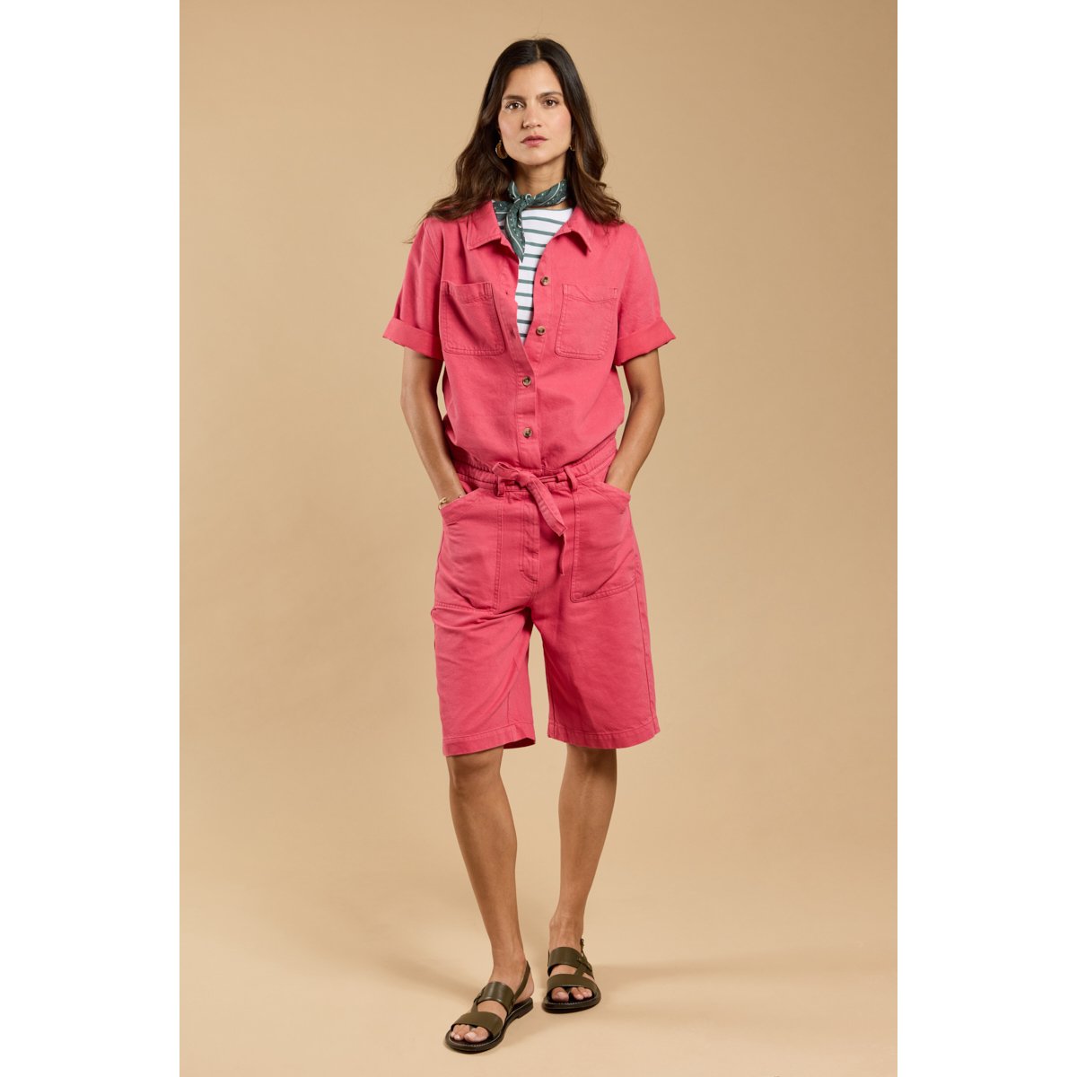 Combishort Héritage en coton et lyocel HERITAGE primerose, ARMOR-LUX